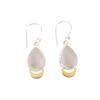 Selenite Gemstone 925 Stamped Silver Jewelry Handcrafted Earrings 1.5" For Women EE-162-33