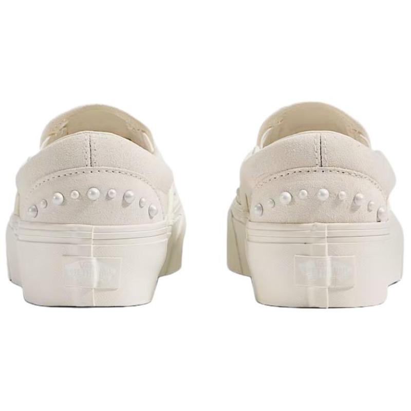 Vans CLASSIC SLIP ON Skateboard Shoes Unisex Marshmallow White Sneakers VN000EA9CCZ