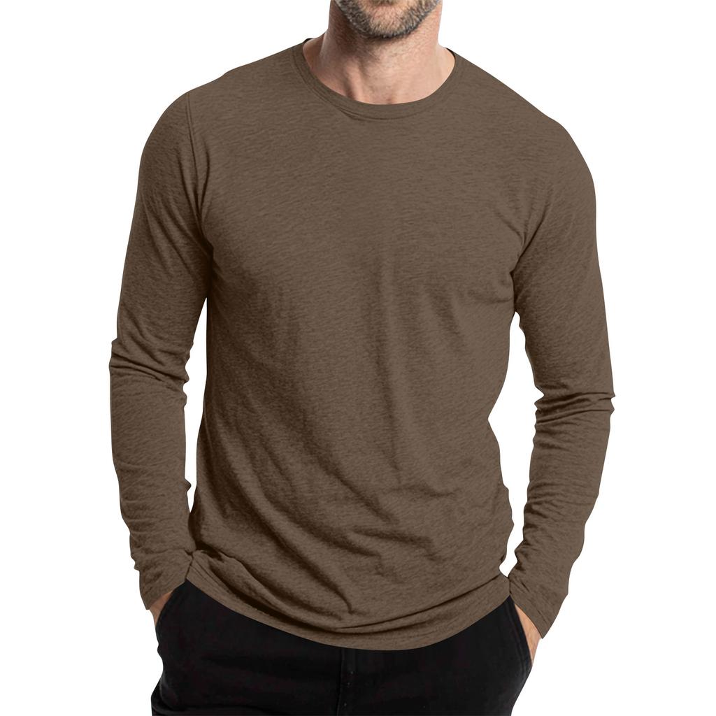Men's Round Neck Short Sleeve Outdoor Casual Long Sleeve Top