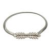 Stretch Elastic Curtain Buckle Straps Metal Leaf Gold Silver Color Chain Belt Multi Purpose Chain Waist Belt for Women Dress