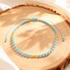 Colorful Glass Bead Bracelet for Women,Adjustable Woven Rope Chain Bracelets,Fashion Bohemian Jewelry Gift