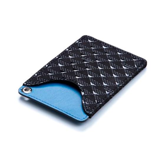 Estojo de Cartão Inden-ya, Takane (Takane) Design do Monte Fuji, Artesanato Tradicional, Koshu Inden, Pele de Veado, Laca, Marca Original (Não. 2805, Preto)