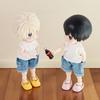 1 Pair Round Toe Ob11 Doll Slippers Simulation Silicone puppy slippers  Kids Gift