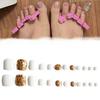 Handcrafted J-22 White Mica Toe Nail Film Bundle For Creative Nail Designs