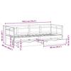 Daybed with Drawers 90 x 190 cm Solid Pine Wood