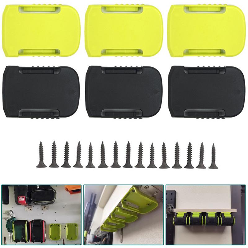 5/10pcs for Worx/kress 20V 5Pin Battery Dock Holder Battery Storage Mounts ,Wall Mount Lithium Battery Dock Storage Rack