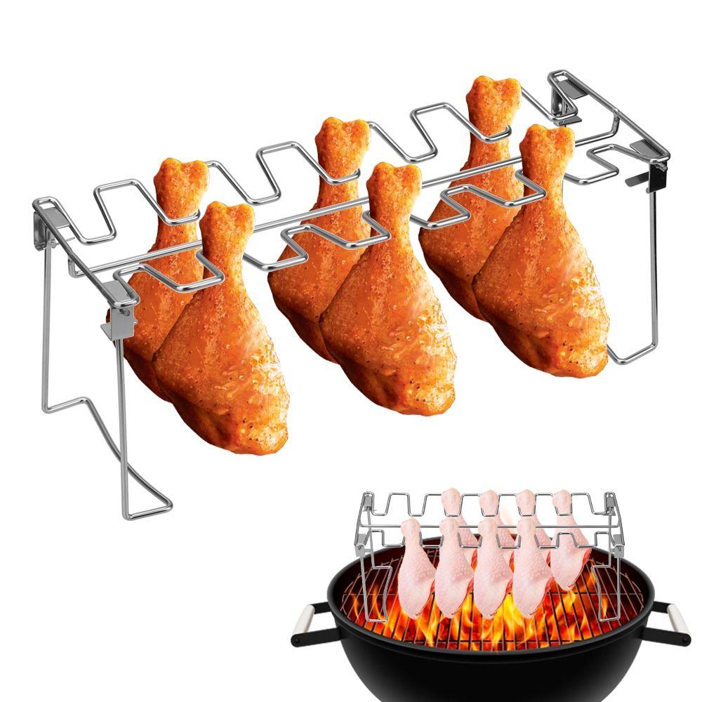 Clip Grilling Basket for Cooking Barbecue Accessories Grill Holder Chicken Wing Leg Rack BBQ Shelf