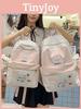 Cute Cat Dot Backpack For High School Girls Nylon School Bag