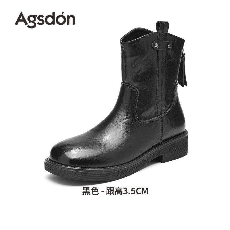 

Augustine platform short boots 2025 new autumn British style retro Martin boots commuter temperament fashion women s boots 40