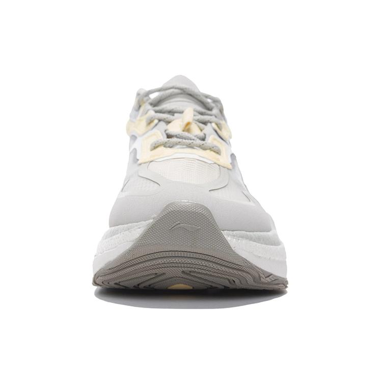 New LiNing Exceed Infinity Casual Shoes Women's Low Top Bud Yellow Gray/Antique White AZGS054-2