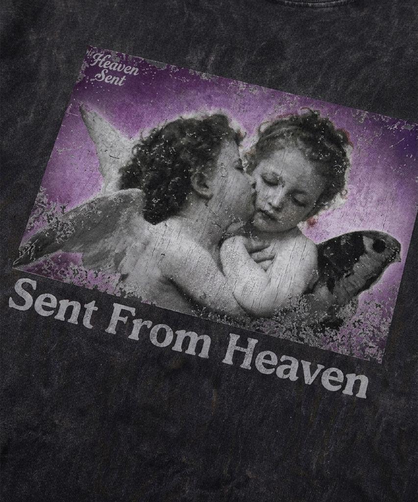 SAINTPAIN Sp Baby Angels Pigment Short Sleeve T-Shirt Black