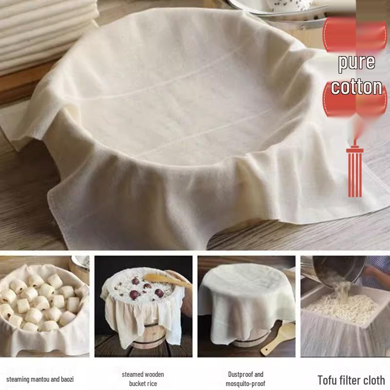 Tkanina do parowania klasy spożywczej, nieprzywierająca - Zmywalna, kwadratowa mata do gotowania ryżu i mantou na parze