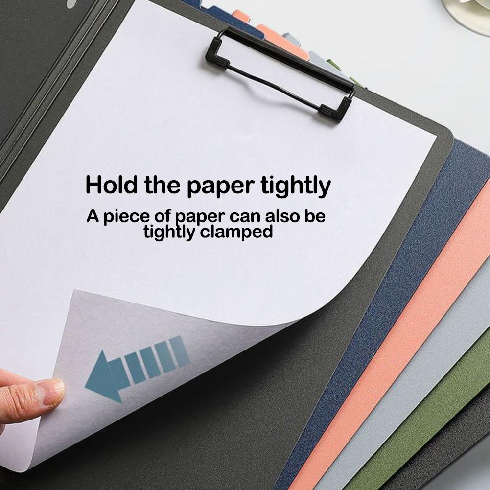 A4 Document Folder Office Stationery Student Test Paper Organizer Lecture Notes Clip File Folder Speech Script Storage