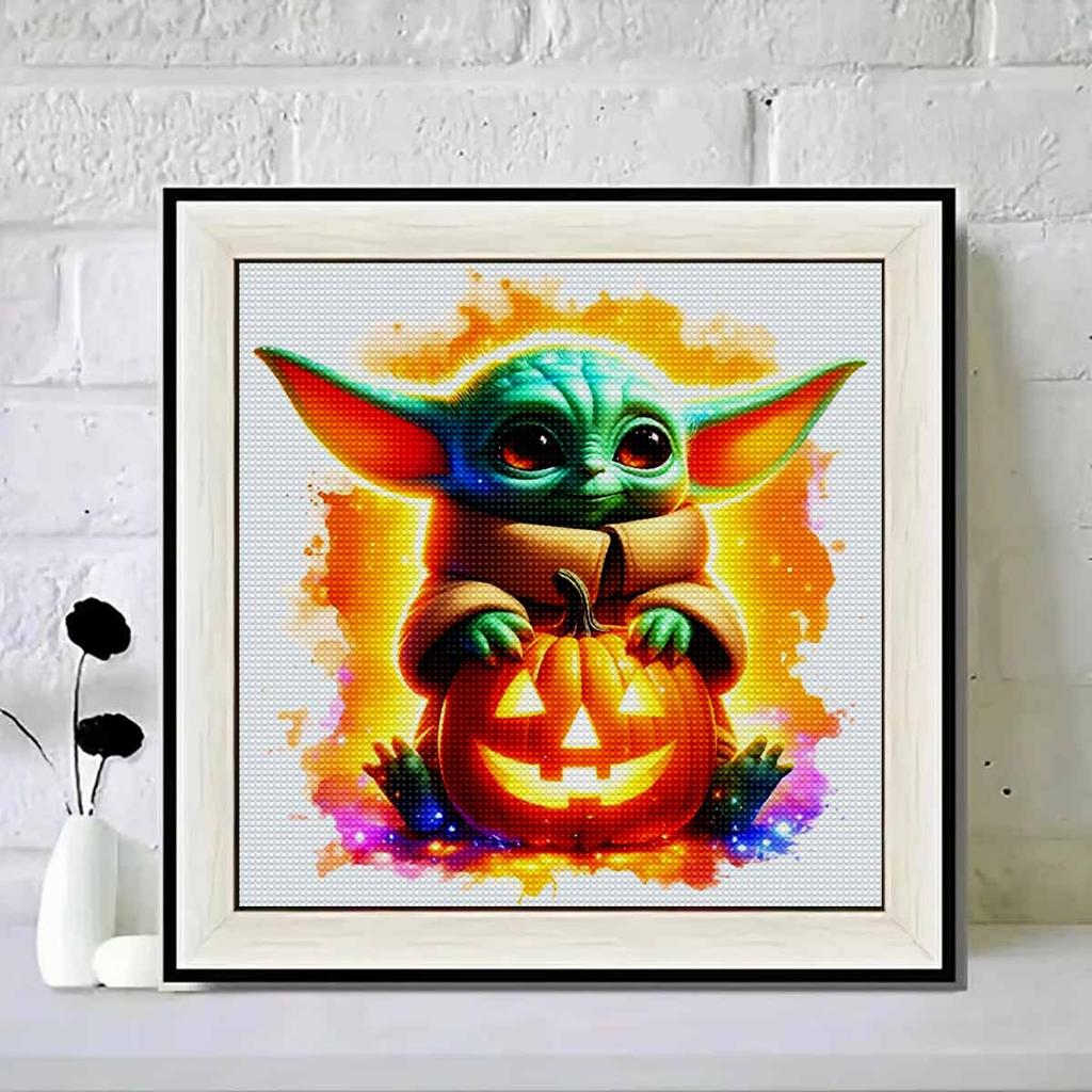 5D DIY Diamond Painting Decorative Pumpkin Lantern Full Round Drill Scenery Diamond Embroidery Cross Stitch Kits Home Decor Gift