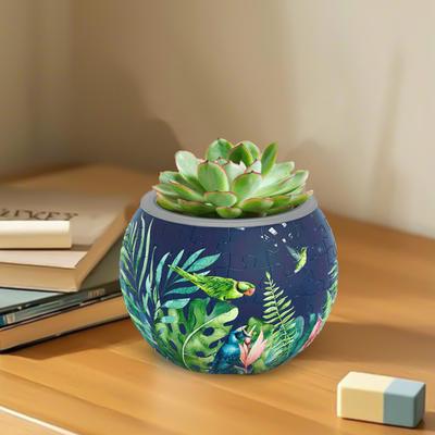 3D Puzzle Kvetináč DIY Kvetináč Skladacie dieliky Puzzle Kvetináč na sukulenty pre Domov Kancelária Stolová Dekorácia Izbový Kaktus