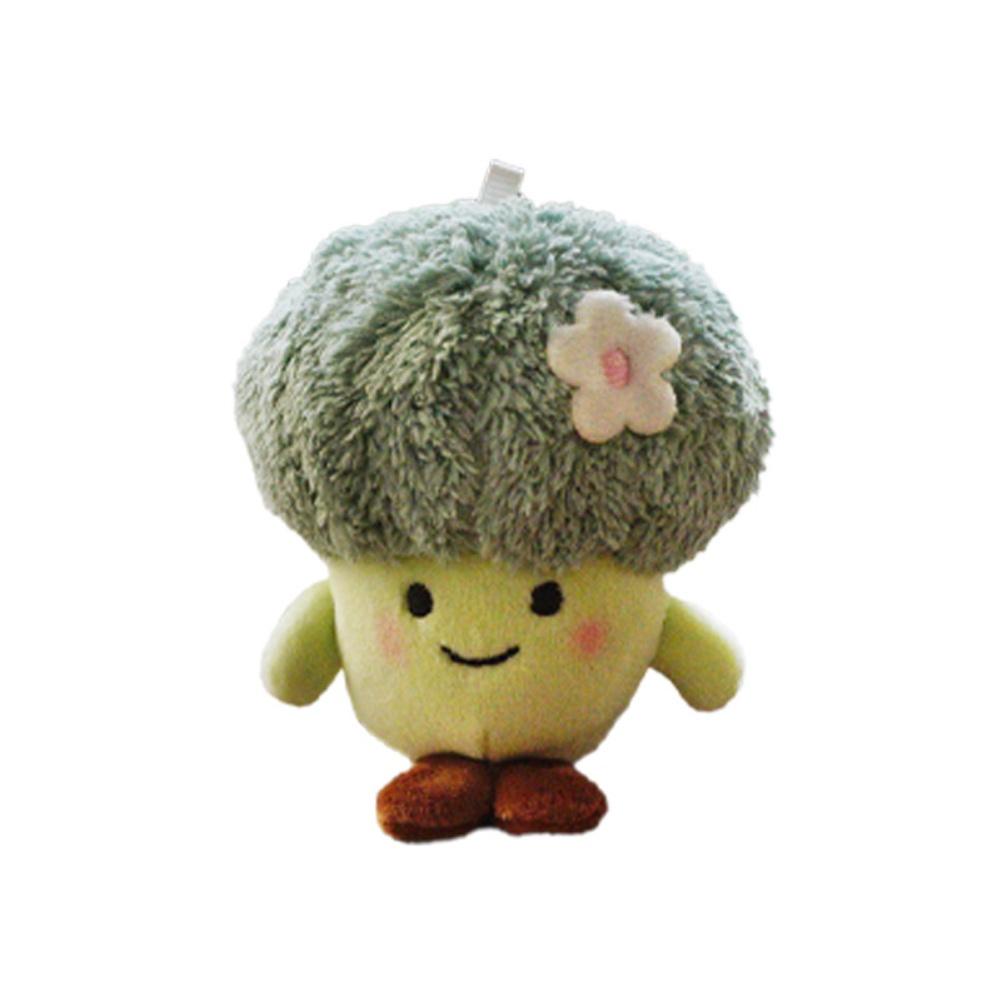 Veggie Plush Keychain White Cabbage Broccoli Corn And More