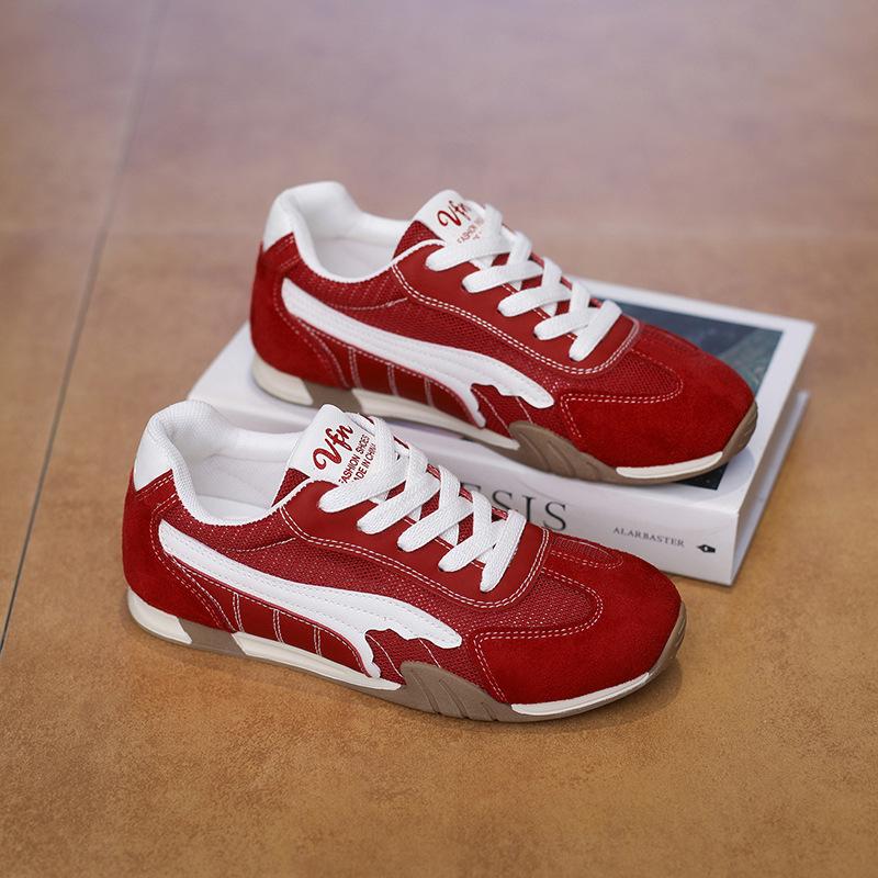 Scarpe da Ginnastica da Donna per Allenamento all'Aperto in Pelle PU Traspirante Antiscivolo Scarpe Sportive da Passeggio Casual Comode con Lacci Scarpe da Corsa Tennis per Donna
