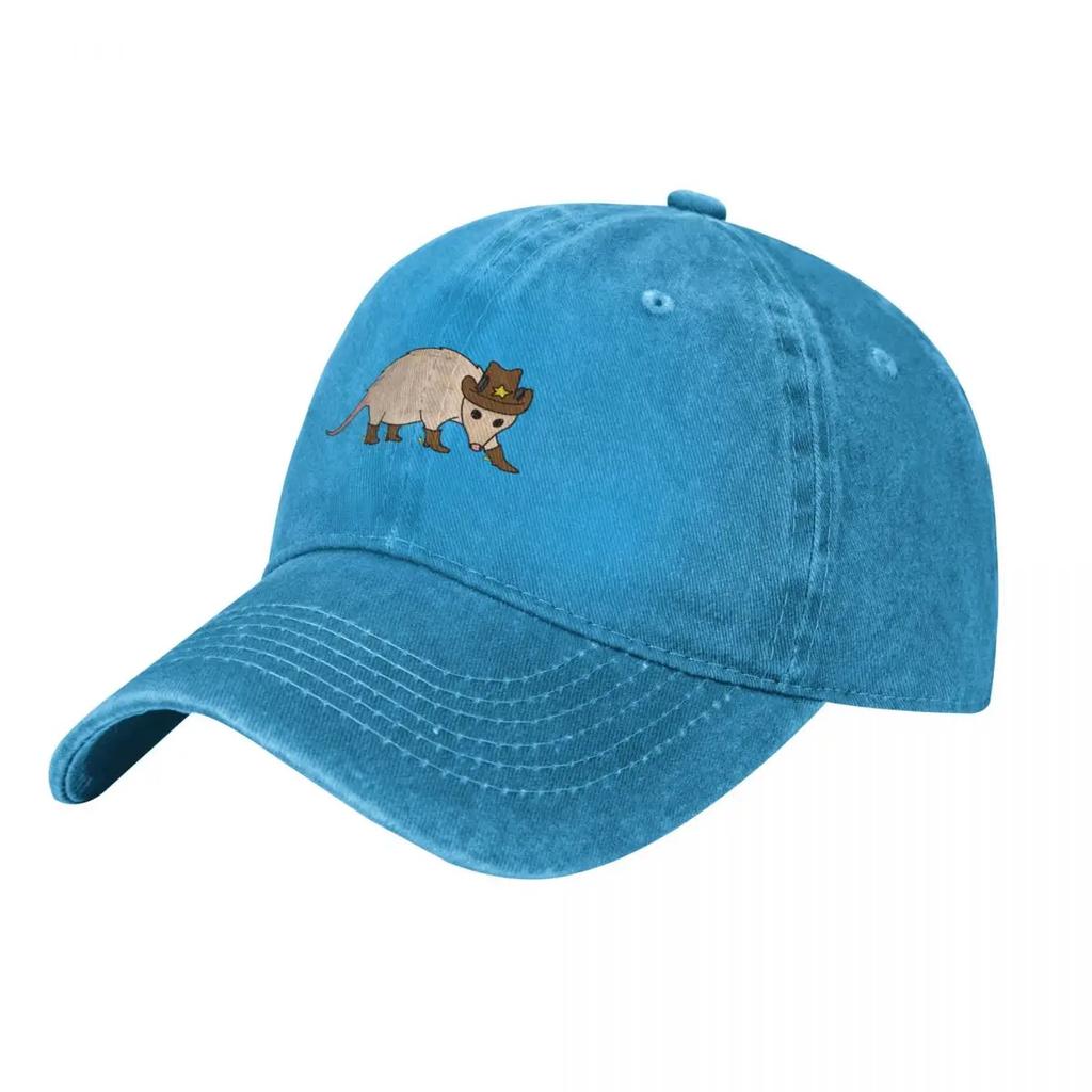 Sheriff Possum No Text Baseball Cap Golf Birthday Hats for Unisex Hip Hop Golf Wear Unisex Womens