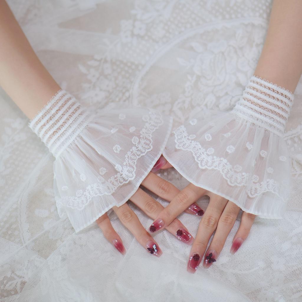 1 Pair Oversleeve Detachable Sleeves for Woman Black/White Elastic Comfortable Sleeve Autumn Spring Warm Sleeves White Black New