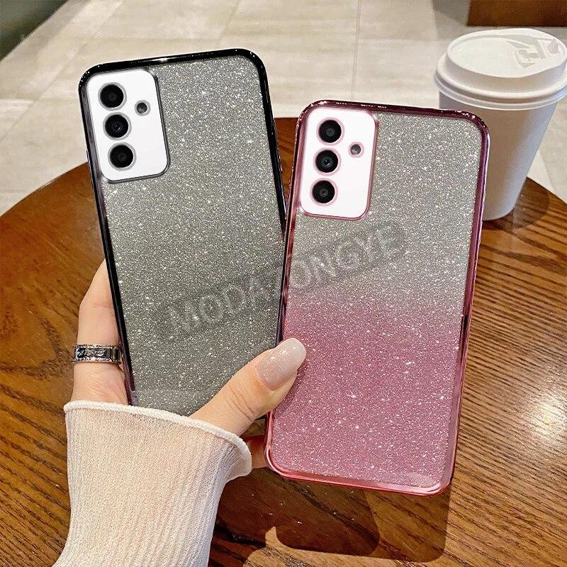 

Для Samsung Galaxy A04s чехол с гальваническим покрытием, мягкий блестящий чехол из ТПУ, чехол для телефона Samsung Galaxy A13 5G для девочек и женщин