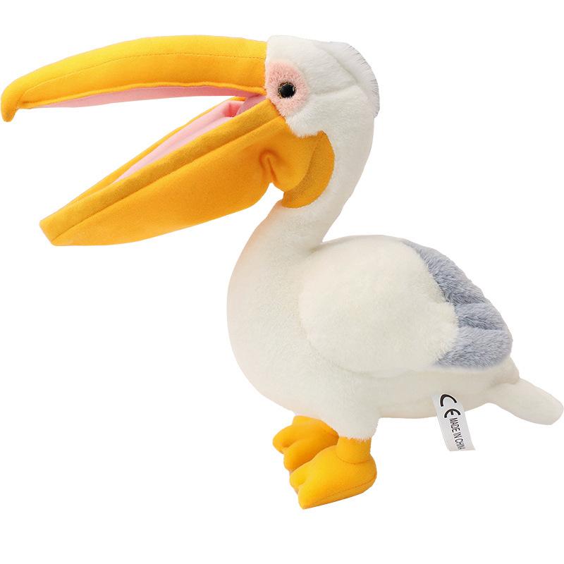 Simulated Bird Pelican Doll Plush Toy Animal Water Bird Doll Zoo Souvenir Scenic Spot