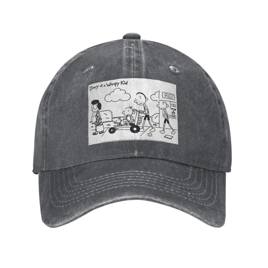 Diary of a Wimpy Kid Group Denim Fabric Cap Casual Baseball Caps Adjustable Hat Summer Unisex Baseball Hats