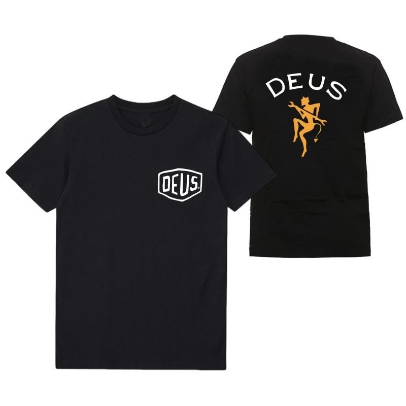 Vendita Calda DEUS EX MACHINA T-Shirt con Stampa Grafica Uomo Donna Manica Corta Streetwear Moda Harajuku Estiva Nuova Maglietta Sportiva Scollo a O Cotone Oversize Top