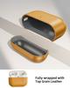Oatsbasf Genuine Leather Protective Case for AirPods Pro 3 Luxury Earphone Case Protective Cover Wireless Shockproof with Hook