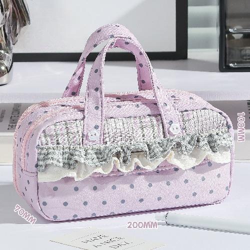 Japanischer Ins-Stil Ita Bag Federmäppchen Niedliche Süßigkeiten-Tasche zur Abzeichen-Ausstellung, Tragbare Kawaii Kosmetiktasche Schreibwaren-Organizer