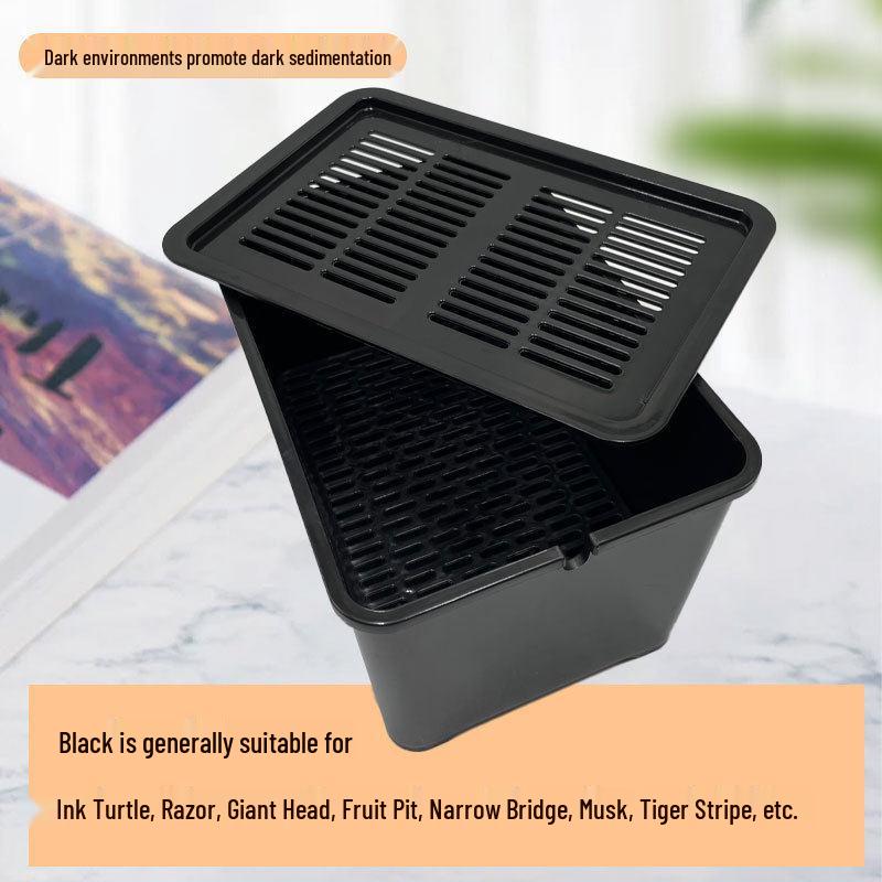 Turtle Breeding Box, Small Aquarium Tank for Fish and Turtle Fry, Plastic Pet Habitat.