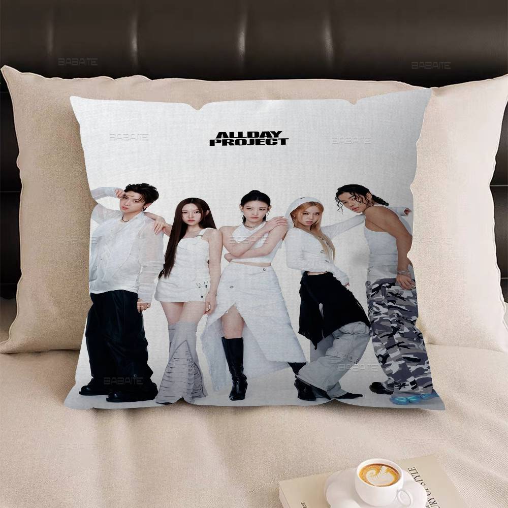 Kpop ALLDAY PROJECT Pillow Anime Pillow Sofa Bed Head Pillow Cover Cushion Cover 45x45 Cm Fashion