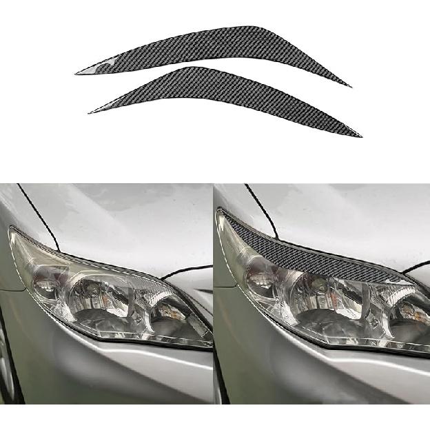 Real Premium Carbon Fiber Car Center Console Gear Shifter Transmission Panel Cover Sticker Auto Interior Accessories Compatible with Toyota Corolla