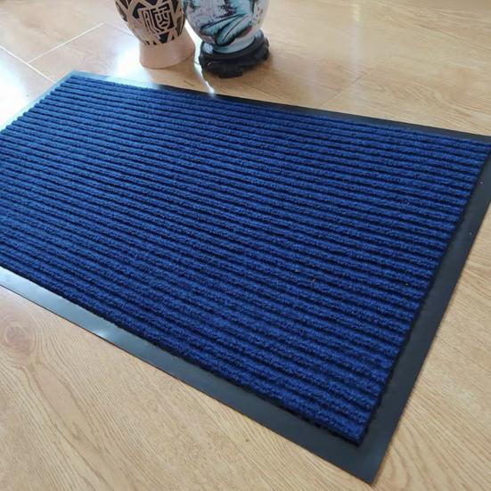 Yousheng Floor Mat Stripe Low Profile Absorb Moisture Door Mat Dust Anti-Slip Foundation Superior Absorbency Entryway Rug for Bathroom Kitchen