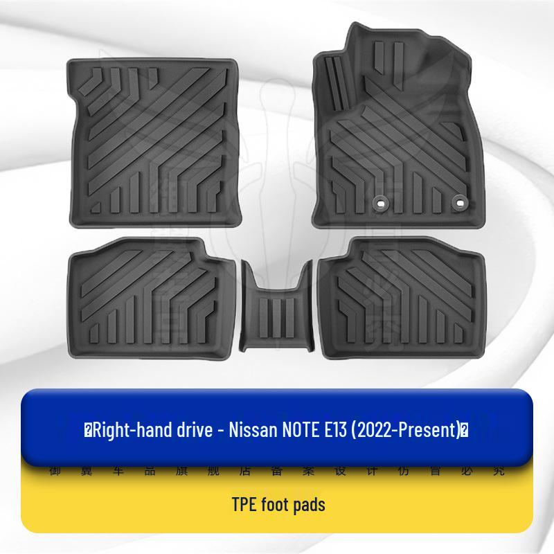 Right-Hand Drive TPE Floor Mats for Nissan Note E12/E13 (Hong Kong Version)