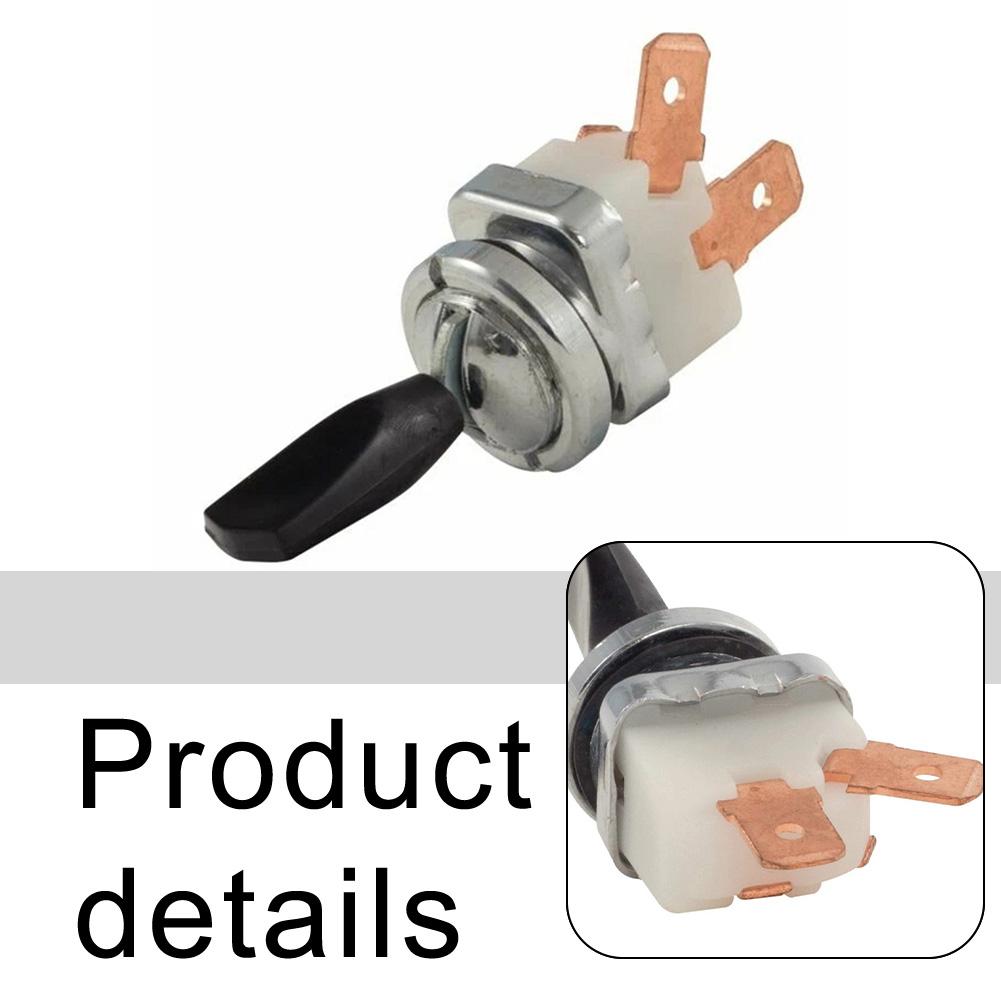Aftermarket Part Single Pole Switch For Car Restoration Metal Alloy ABS Plastic 14.5mm Hole Required For Land Rover