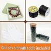 Kit de bracelets à faire soi-même: Comprend des Perles, un Cordon Élastique, des Ciseaux, un Crochet, une Boîte et des Perles Aromatiques pour le Bricolage et le Tissage.