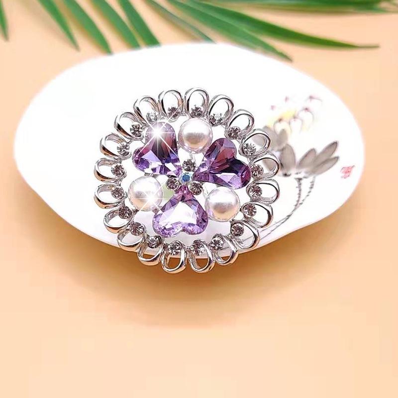 Korean Style Triple Ring Scarf Buckle - Elegant and Versatile Fashion Accessory