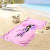 Aphmau Print Beach Towel, Large Soft Quick Dry Towel for Beach Camping Swimming