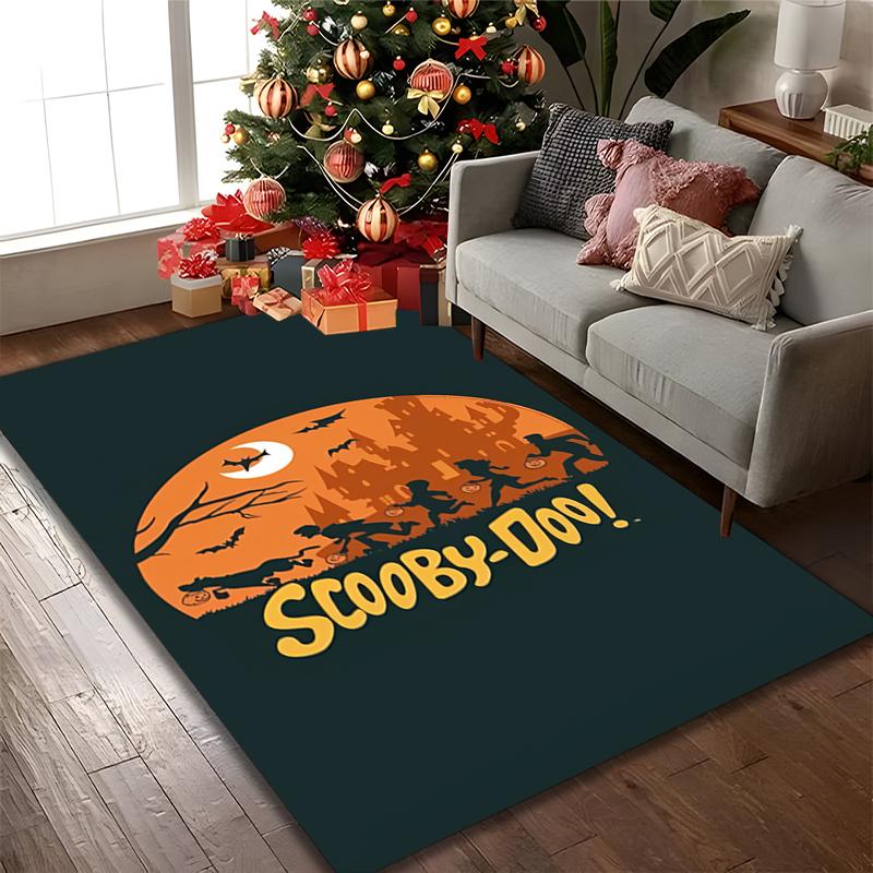 Tappeto Stampato SCOOBY-DOO, Tappeto Multifunzionale per Sedia da Ufficio, Divano, Tappeto Facile da Pulire per Casa e Spazi Abitativi