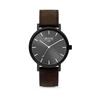 [Frank 1967] Natural Leather Men's and Women's Analog Wristwatch