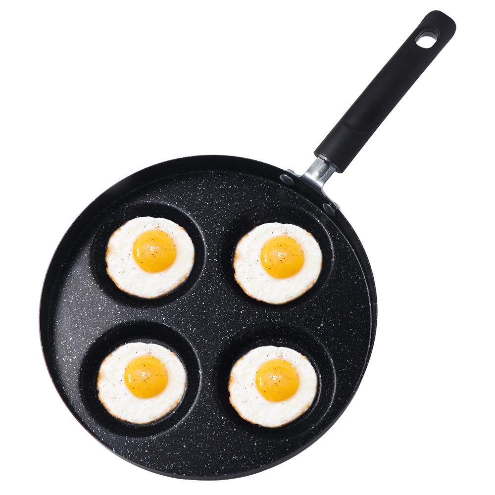 Divided Egg Ham Pans 4 Hole Egg Frying Pan Multifunctional Egg Cooker Restaurant