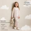 Girls' Cotton Pajama Set - Warm Spring/Autumn Underwear & Homewear for Kids