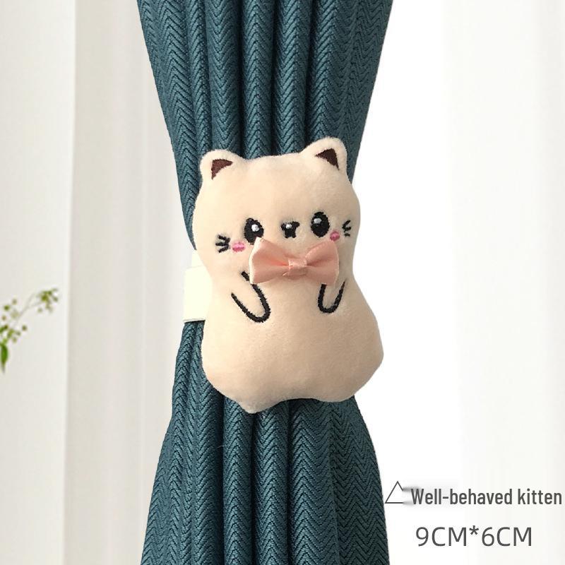 Kreskówkowe pluszowe podwiązki do zasłon do pokojów dziecięcych