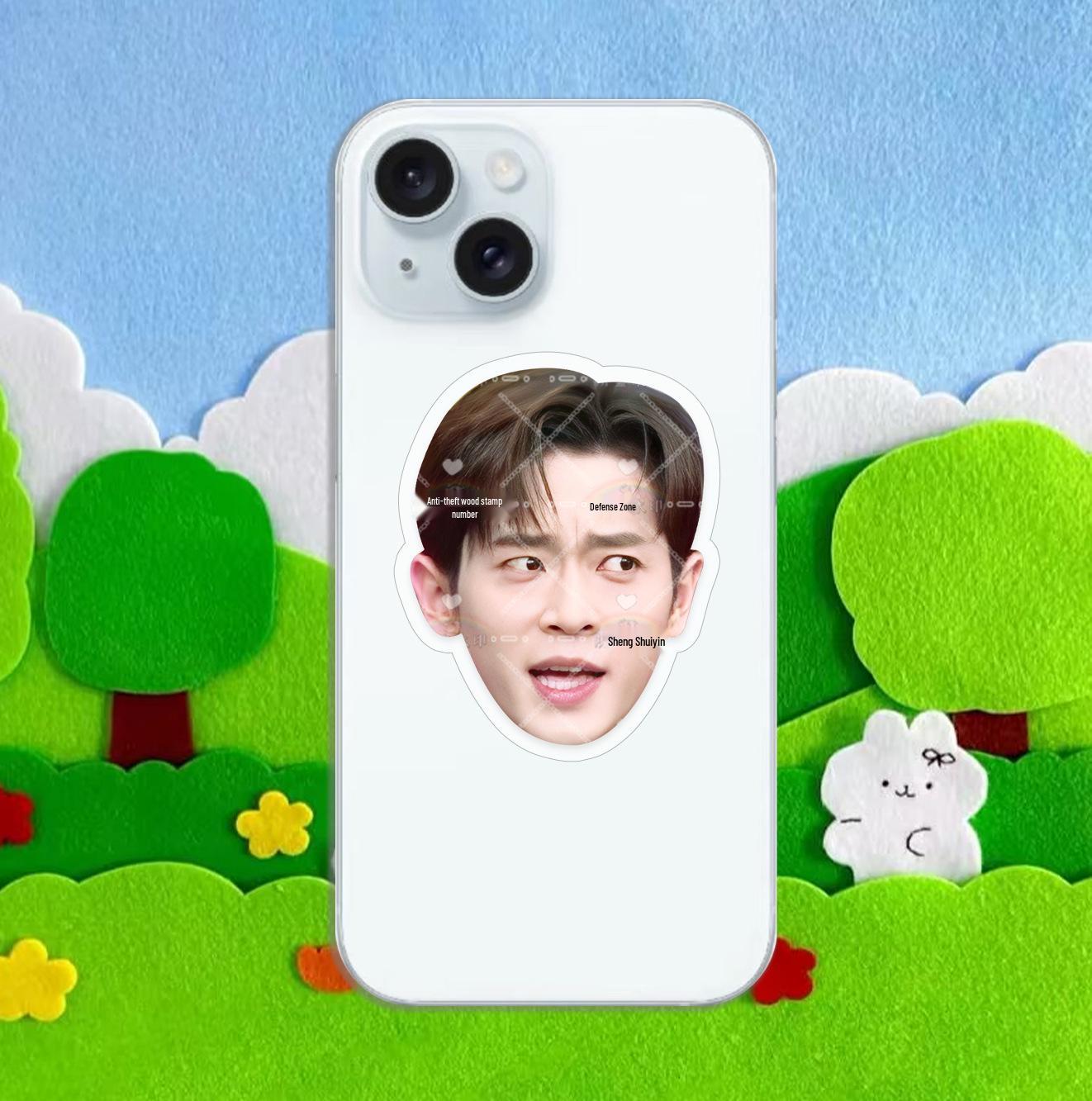 

Cheng Lei Acrylic Phone Holder: Celebrity Avatar DIY Creative Logo