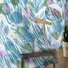 Seagrass Coral Ocean Watercolor Sheer Curtains Transparent Voile Tulle for Bedroom Window Holiday Decoration