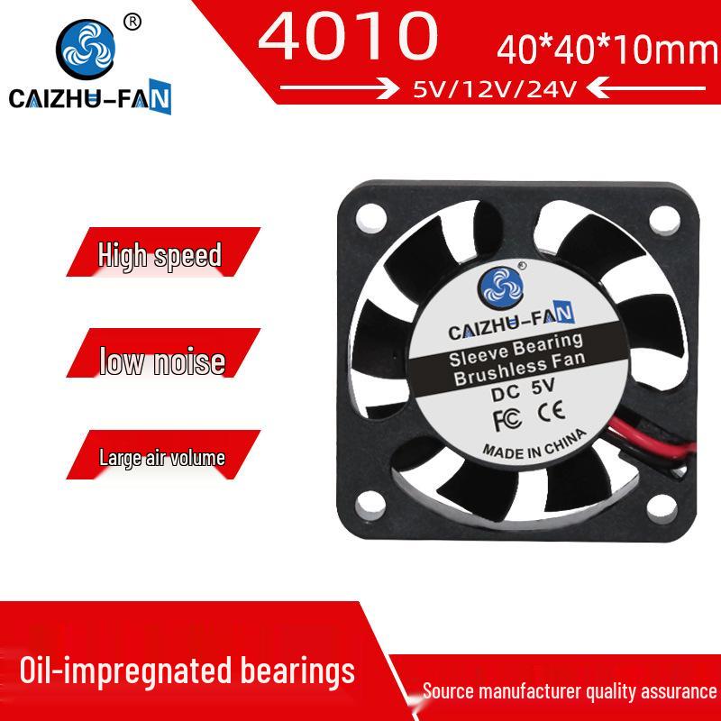 

DC4010 Cooling Fan - 5V/12V/24V for 3D Printers, Humidifiers & Mosquito Killer Lamps 24V optional wire length plug