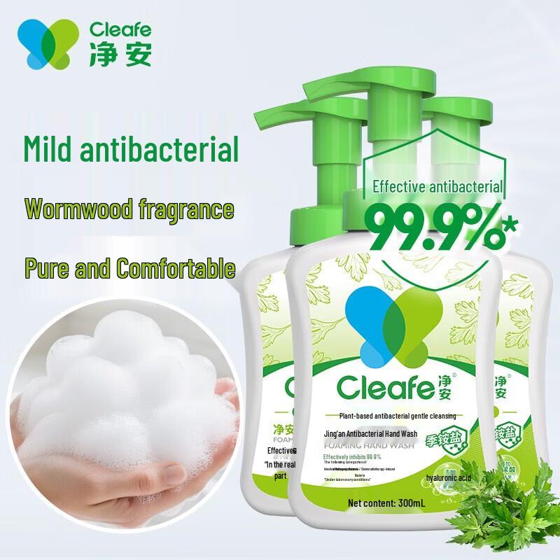 Cleafe Foaming Antibacterial Hand Soap Family Pack