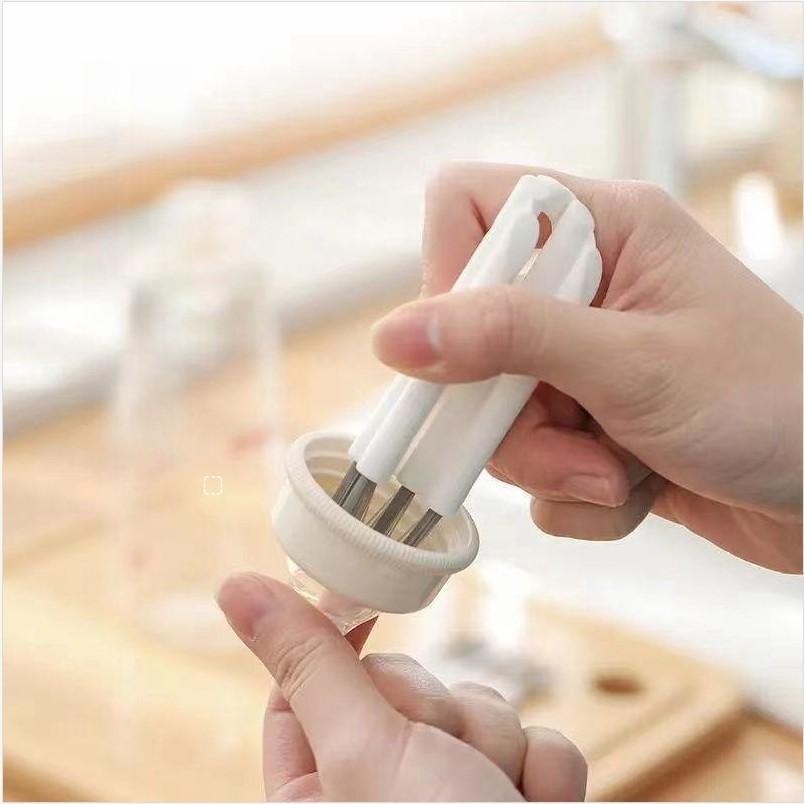 Cup Lid Gap Brush,curving Cleaning Groove Brush