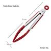 Silicone High-Temperature Resistant Tongs - Ideal for Grilling, Frying, and Bread - Stainless Steel Kitchen Tool