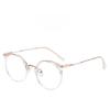 Tr Metal Round Frame Blue Light Blocking Glasses For Stylish Office Wear